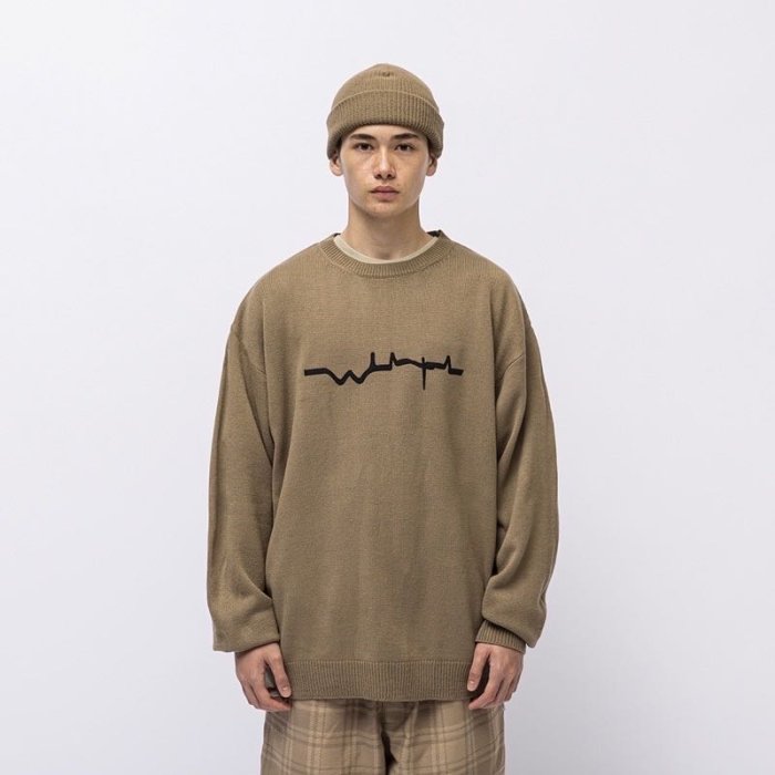 WTAPS VIBES SWEATER ACRYLIC BLACK X02 M