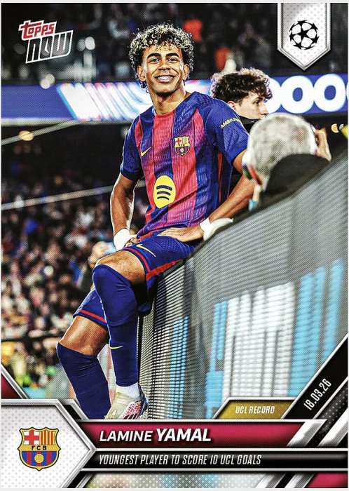 Lamine Yamal - 2025-26 UCL Topps NOW® - Card 112