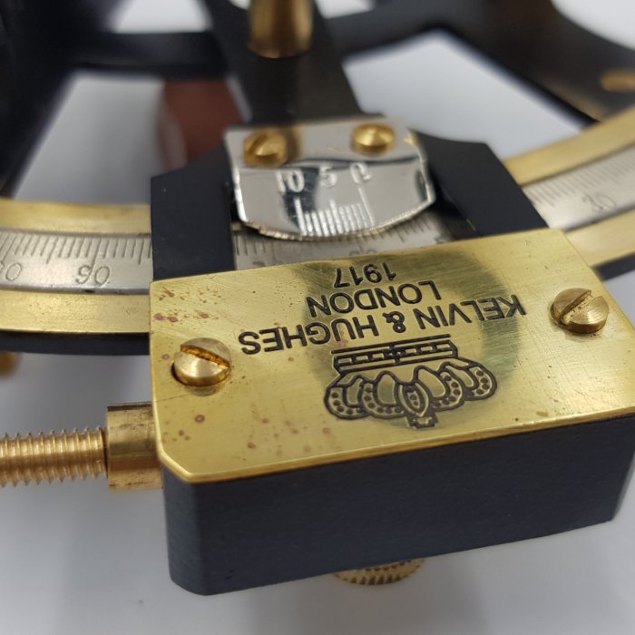 Kelvin&Hughes 1917 航海用 六分儀 真鍮 アンティーク 061287d0-bb8b-4d3c-856a-