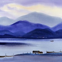 真作 謝孝德 Hsieh Hsiao-De 水彩画 1987 台湾 謝孝德全開水彩三張一組| Yahoo拍賣