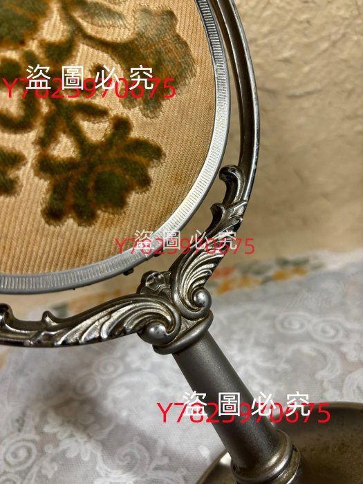 日本中古資生堂shiseido 花椿鍍銀桌上立鏡復古裝飾鏡子化妝鏡品相尺寸
