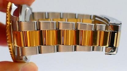 【美好時光】罕見末代灰鑽（會賺）極美品ROLEX勞力士16613SG灰色鑽面Serti Dial