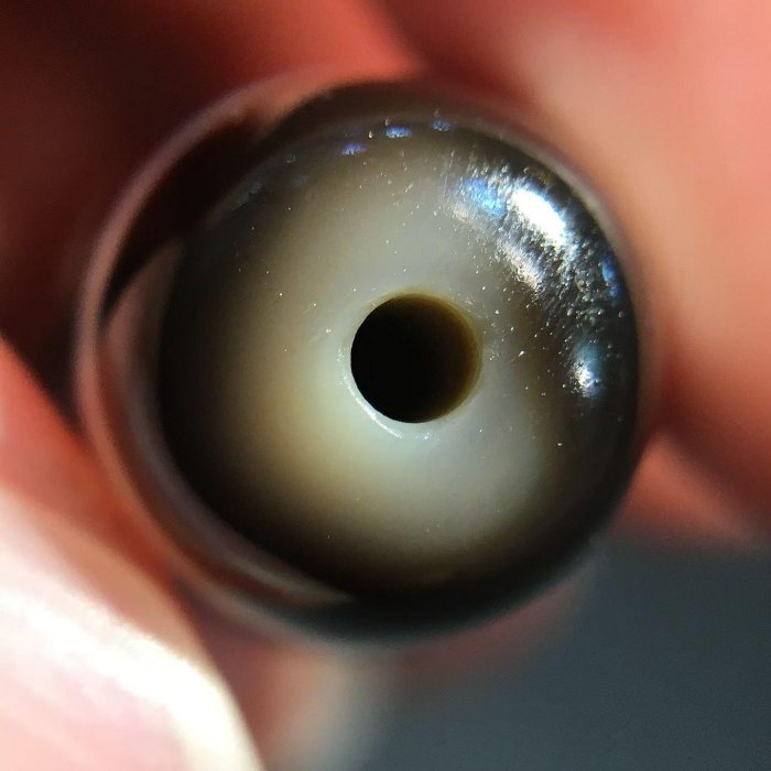 嚴選藏傳古法六眼天珠，編號XD31，尺寸12.5x41.5mm，不退不換不議。 天