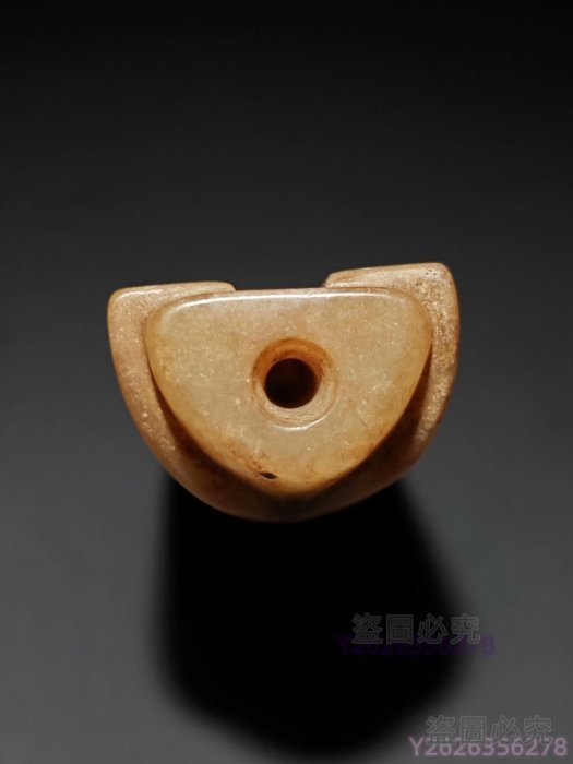 和田玉古玉漢代 古玉【漢代玉翁仲】 和田玉局部灰皮鈣化原始坨痕清晰三寶之一可佩戴