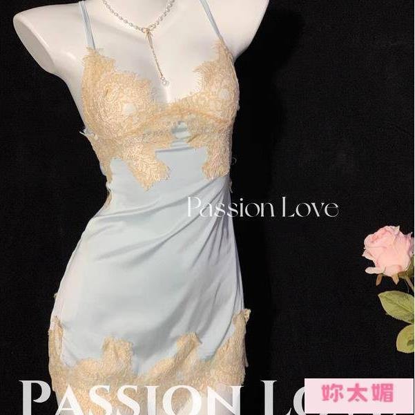 現貨 蕾絲花邊睡裙睡袍 性感情趣內衣內衣 性感 寬鬆 蕾絲 情趣