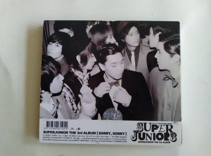 鳳姐嚴選二手唱片】SUPER JUNIOR / THE 3RD ALBUM：SORRY, SORRY B版