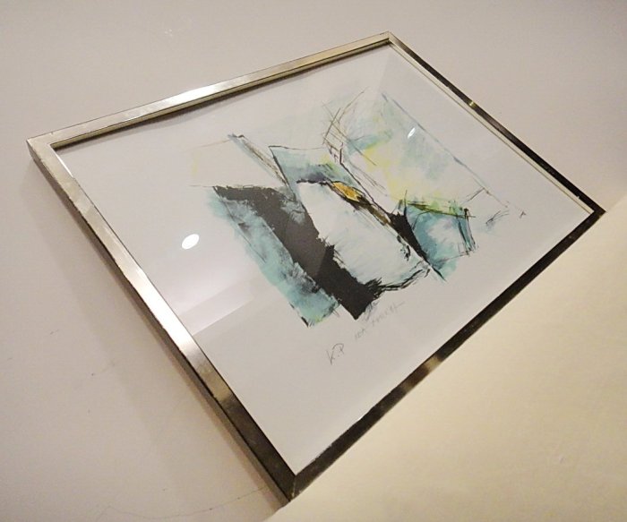 抽象画 timekeeper】 1987年德國Dea Murk抽象畫(69x53)(落款)(免運) | Yahoo拍賣