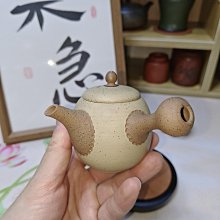 未使用 甚秋陶苑 沢田宝龍造 常滑焼 朱泥手造り 壺 常滑焼 甚秋陶苑(伊藤成二)作 朱泥嵐絞り茶壺 [東山堂煎茶器店