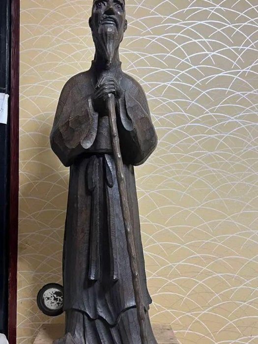 孔子像木雕人物中國美術立像附共箱| Yahoo拍賣