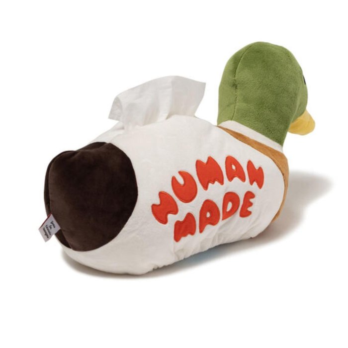 HUMAN MADE DUCK PLUSH DOLL TISSUE CASE 鴨子抽取衛生紙/面紙套。太陽