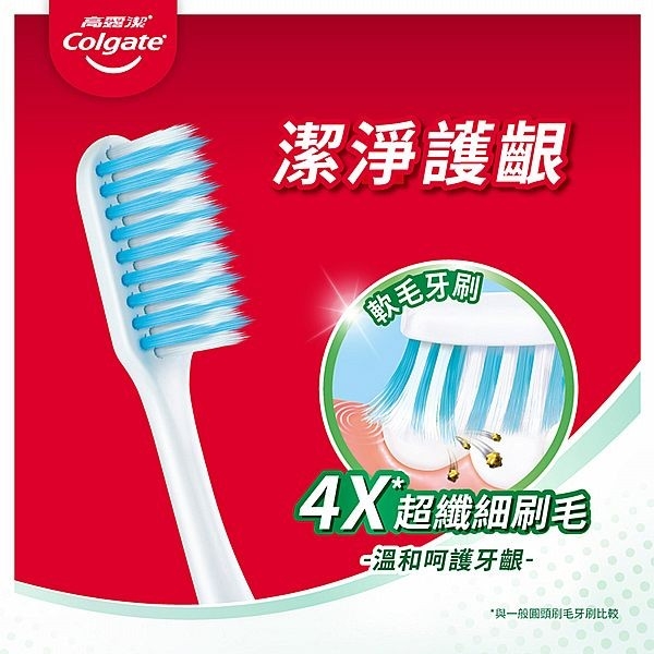 Colgate 高露潔 潔淨護齦牙刷(1入) 顏色隨機出貨【小三美日】 DS023636 刷牙 浴室 漱口
