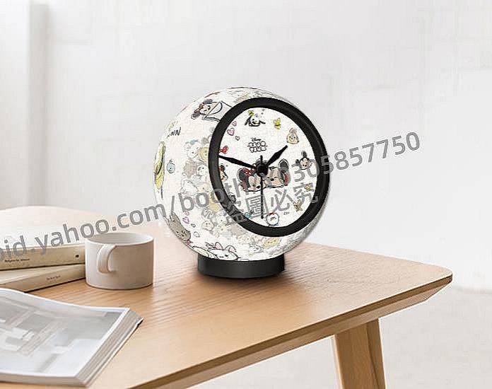 P D X模型館 絕版 3D-JP桌上臺鐘/時鐘塑膠立體拼圖 米奇甜蜜時光 145片 3djp