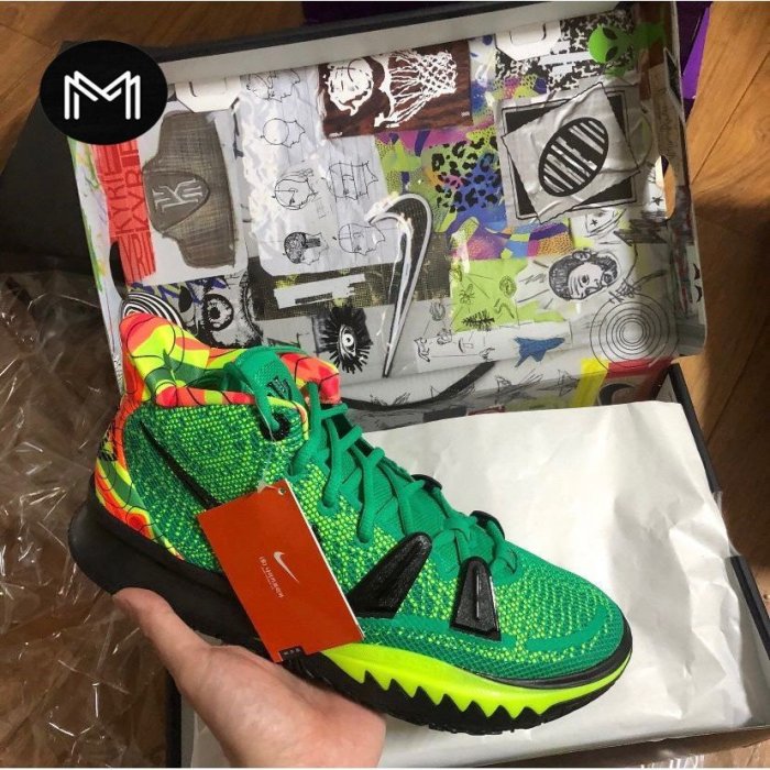 正品】??耐克Nike Kyrie 7 EP “Weatherman” 黑綠氣象員籃球 正品】??耐克Nike Kyrie 7 EP “Weatherman” 黑綠氣象員籃球