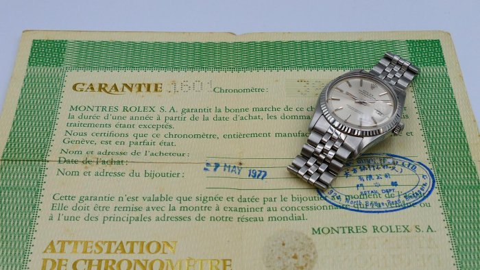 【美好時光】罕見有保單1975年份ROLEX勞力士經典款1601自動上鏈1570機芯