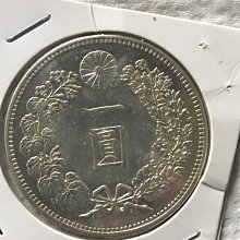 明治十九年大特年一圓銀幣前期198輪線少修補保真| Yahoo拍賣