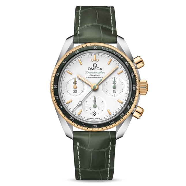 【玩錶交流】全新品 OMEGA Speedmaster 超霸 綠色 同軸擒縱 38mm 32423385002001