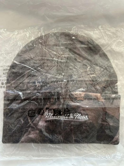 嚴選Supreme Mitchell Ness NCAA Beanie，秋季迷彩字母印花均碼針織帽
