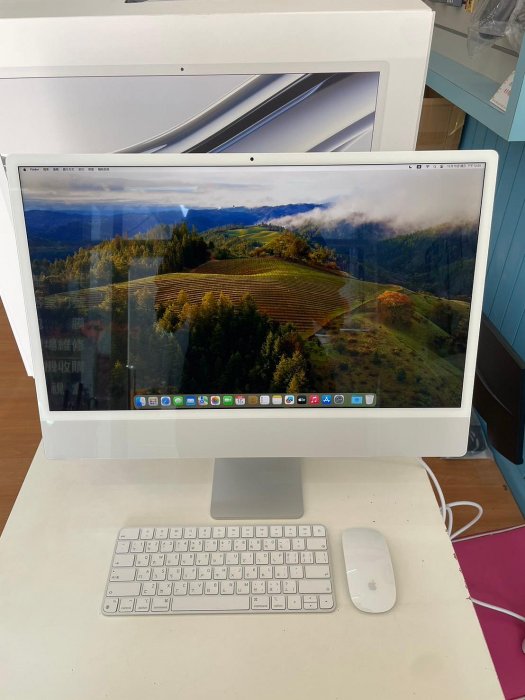 【艾爾巴二手】iMac 24吋 M3/8G/256G A2874 2023年 銀色 #保固中#二手電腦主機#大里店XW07Q