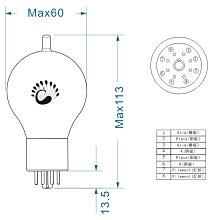 PSVANE 貴族之聲6SN7- SE 真空管訊號管(6N8P/6H8C/CV181) 1300元/支