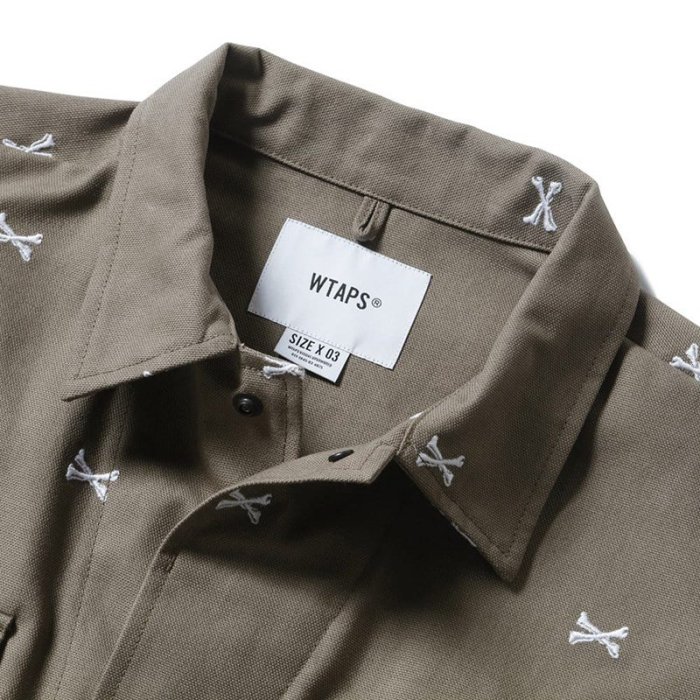 希望商店】WTAPS JUNGLE 01 LS COTTON 22SS 刺繡骨頭四袋軍衫| Yahoo拍賣