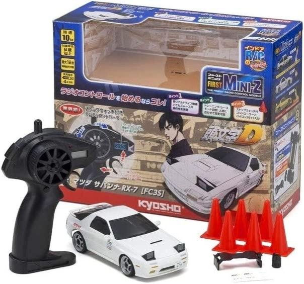 京商 Kyosho Egg RX-7 FC3S 白 高橋涼介 馬自達 Mazda 迷你遙控車 LED 電動車 2.4GHz 日本代購