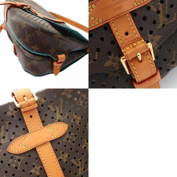 LOUIS VUITTON LV 路易威登 Flore Saumur 洞洞馬鞍包 肩背包 棕色 原花帆布 M93998 【二手名牌BRAND ...
