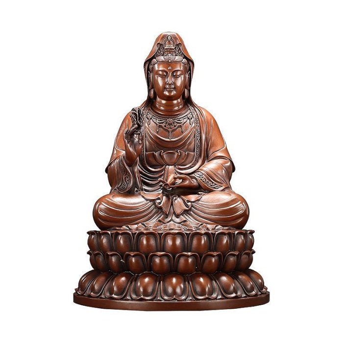 观音菩萨坐像 蓮坐台 紫銅 供奉招財紫銅坐蓮觀音佛像觀世音觀音菩薩銅佛像工藝品| Yahoo拍賣