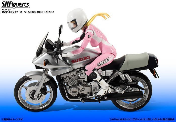 全新SHF 爆音少女鈴乃木凜+ SUZUKI GSX400S KATANA 機車| Yahoo拍賣