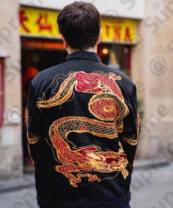 Supreme 18fw Dragon Work Jacket 龍袍刺繡夾克| Yahoo拍賣