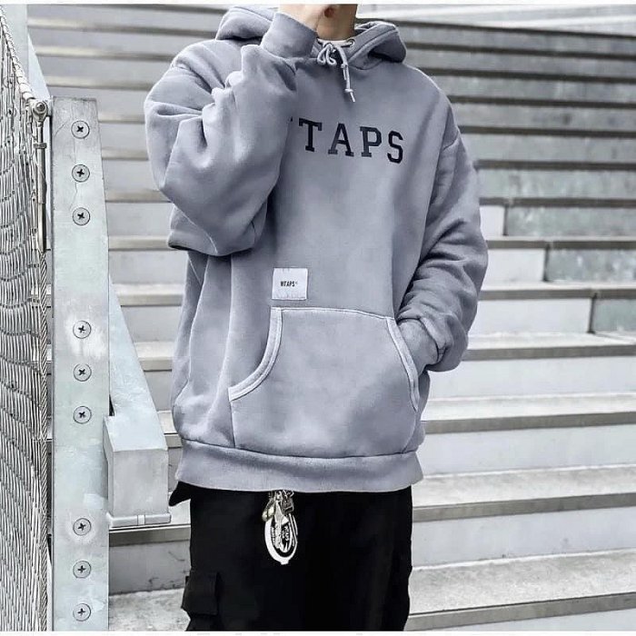 希望商店】【✓寄賣商品】WTAPS COLLEGE DESIGN HOODED 19AW 經典水洗