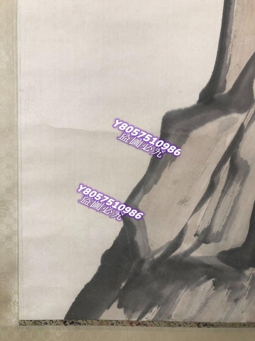 可議價）-徐悲鴻雄鷹圖立軸，手工裝裱，紙本手繪。畫心尺寸137*69厘米