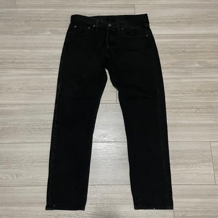 Levi's levis 501ST 28894-0161 W33 L32 大E黑色原色上寬下窄牛仔褲501