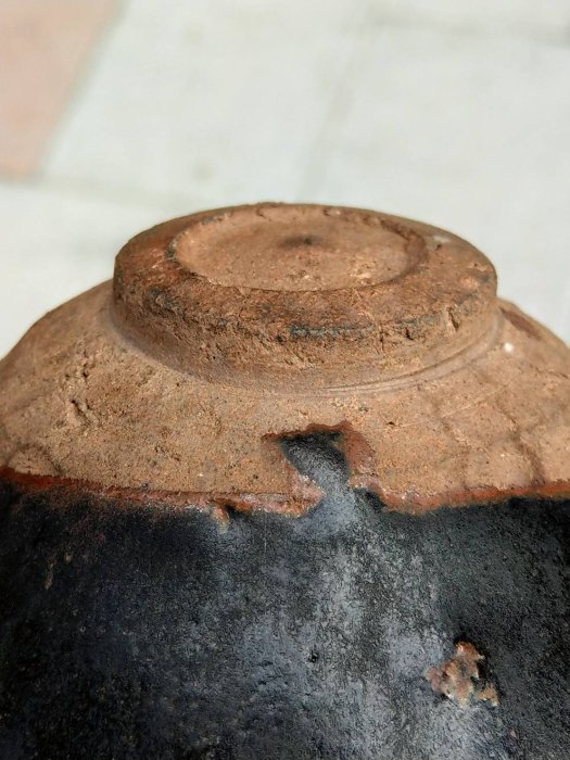 南宋時代　黑釉天目茶碗 二個 福清窯茶盞 唐物　古賞物　時代物(B-36) 唐物