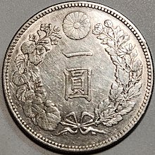 1圓銀貨　明治24年 大日本明治二十四年明治24年一圓壹圓1元銀幣銀元銀圓日本龍銀日本銀幣