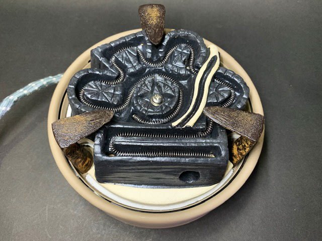 茶釜　野々田商店　電熱器 Amazon.co.jp: 風炉 茶釜 電熱器 鬼面都色 野々田電熱器 鉄器