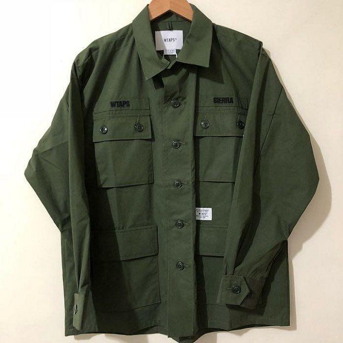 18SS WTAPS JUNGLE LS SHIRT wtaps JUNGLE LS 01 /SHIRT. COTTON. SATIN