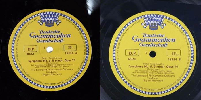 張大韜黑膠】英版古典-DGG大花/18334/柴可夫斯基:第6號交響曲/穆