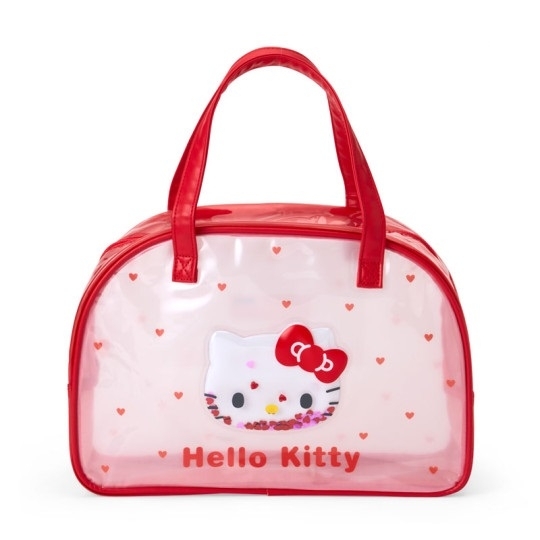 【震撼精品百貨】凱蒂貓 Hello Kitty~日本SANRIO三麗鷗 KITTYPVC防水海灘包-大臉款*74211