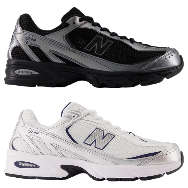 New Balance 509 休閒鞋 男鞋 女鞋 黑銀/白銀【運動世界】U5095A2-D/U509CD-D