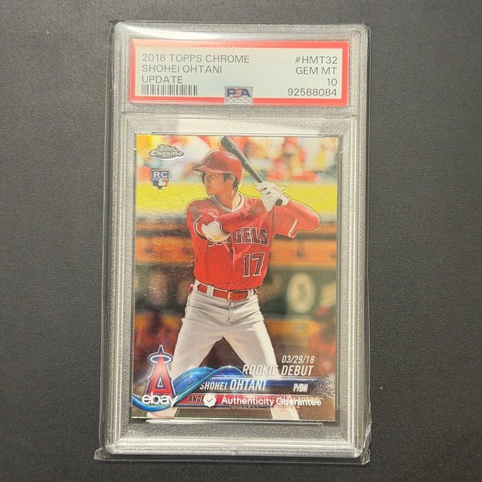 大谷翔平 2018 Topps Chrome Update #HMT32 RC 新人卡 PSA 10