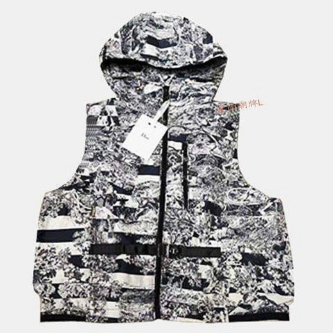 100％原廠DIOR 迪奧 新款時尚套裝女無袖連帽背心拉鏈外套搭配松緊腰運動短褲潮