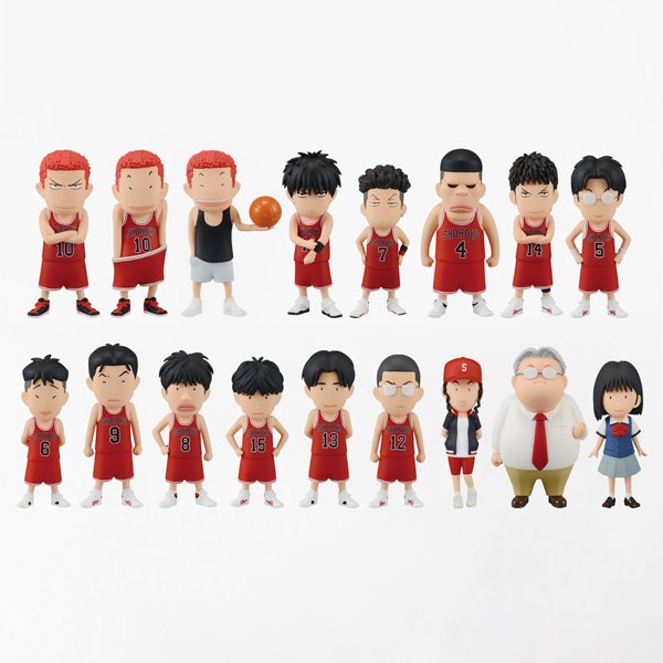日本SLAM DUNK FIGURE COLLECTION 湘北SET 灌籃高手整套公仔有鞋盒電影