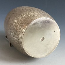 純銀　盃　銀器 松果坊】日本金工造純銀酒器一組有純銀刻印杯內鍍金日本銀器酒器