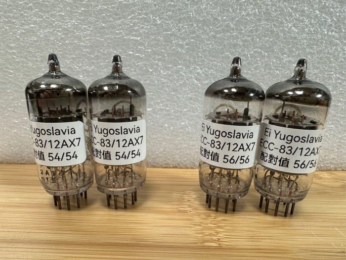 杰士音響】庫存新品真空管Ei Yogoslavia ECC-83，Jadis原配名管，70