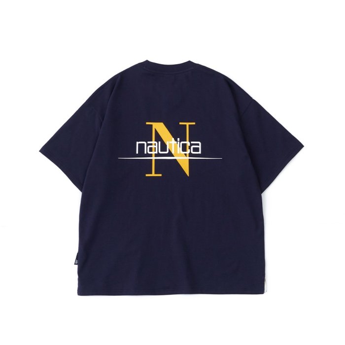 ☆ NAUTICA ☆HORIZON N LOGO TEE 366 Luxury】NAUTICA HORIZON N LOGO TEE 366 短Tee 美式字母短袖白