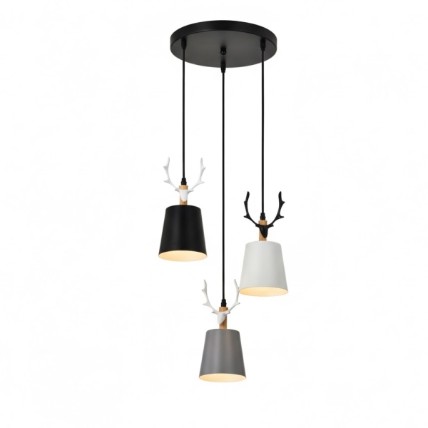 【燈王的店】柏拉圖 北歐風鹿角吊燈3燈 客廳燈 餐廳燈 吧檯燈 C59-20