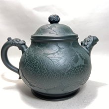 中國宜興紫砂壺～龍鳳潘壺/天青泥/鲍宜明/大品| Yahoo拍賣