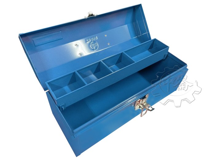 中崙五金【附發票】鐵製工具箱工具箱附一層箱間隔板可拆式TB-426 (中