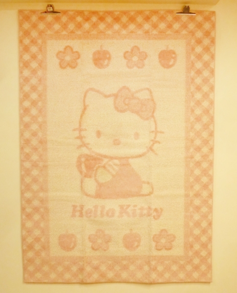 【震撼精品百貨】Hello Kitty 凱蒂貓~傢俱-地墊-粉格140-195【共1款】