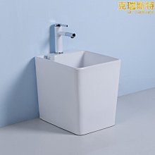 ll陶瓷洗腳盆 足浴盆洗腳池 衛生間泡腳桶加深泡腳池盆帶下水家用
